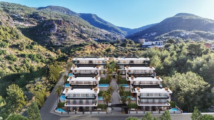 Kızılcaşehir Alanya’da Sonsuz Havuzlu 3+1 Villa